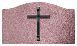 DASHELL-510-BK-SH-OR Black Single Cross Shimmer Orchid Background